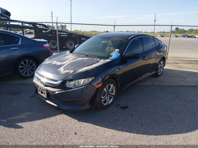 2018 Honda Civic, Изъятое, IAAI, VIN 19XFC2F51JE028804 — фото 2