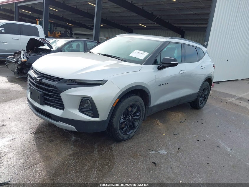 2022 Chevrolet Blazer, Right Side, IAAI, VIN 3GNKBHR40NS150334 — photo 2