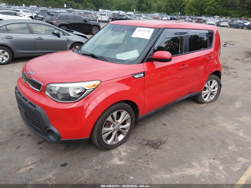 2015 Kia Soul, Левый зад, IAAI, VIN KNDJP3A57F7797777 — фото 2