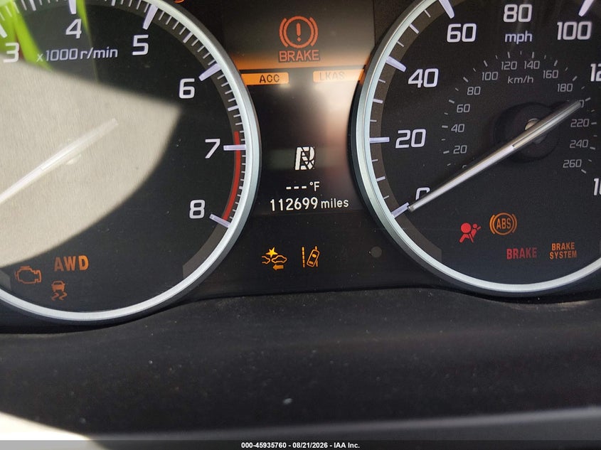 ACURA RDX 2016 VIN 5J8TB4H58GL022191