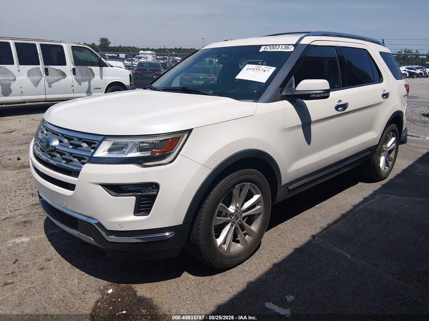 2018 Ford Explorer, Rear, IAAI, VIN 1FM5K7FH2JGA11902 — photo 2