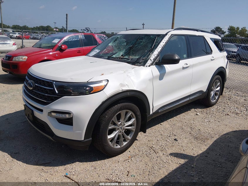 2021 Ford Explorer, Стихия, IAAI, VIN 1FMSK8DH9MGC48290 — фото 2