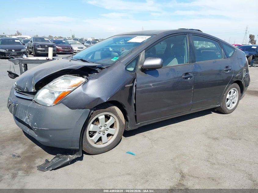 2007 Toyota Prius, Front & Rear, IAAI, VIN JTDKB20U173214523 — photo 2