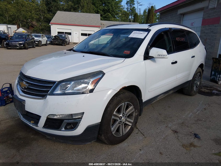 Vin: 1gnkvhkd2gj256578, lot: 46434978, chevrolet traverse lt 20162