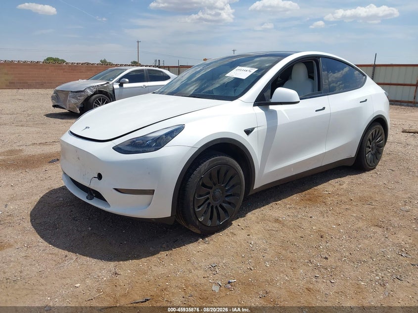 Vin: 7saygded4rf047857, lot: 46435017, tesla model y long range single motor rear-wheel drive/rwd 20242