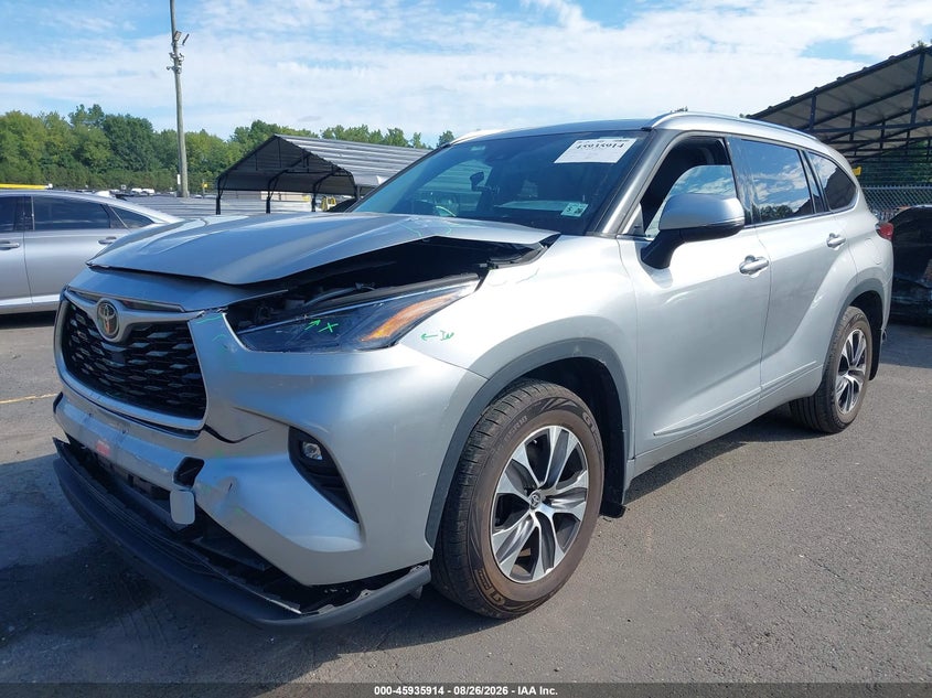 Vin: 5tdgzrbh7ms532229, lot: 46435055, toyota highlander xle 20212