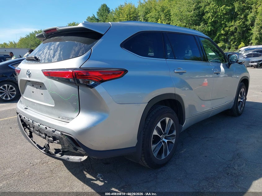 Vin: 5tdgzrbh7ms532229, lot: 46435055, toyota highlander xle 20214