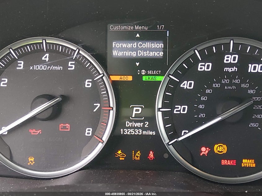 ACURA MDX 2016 VIN 5FRYD4H69GB001987