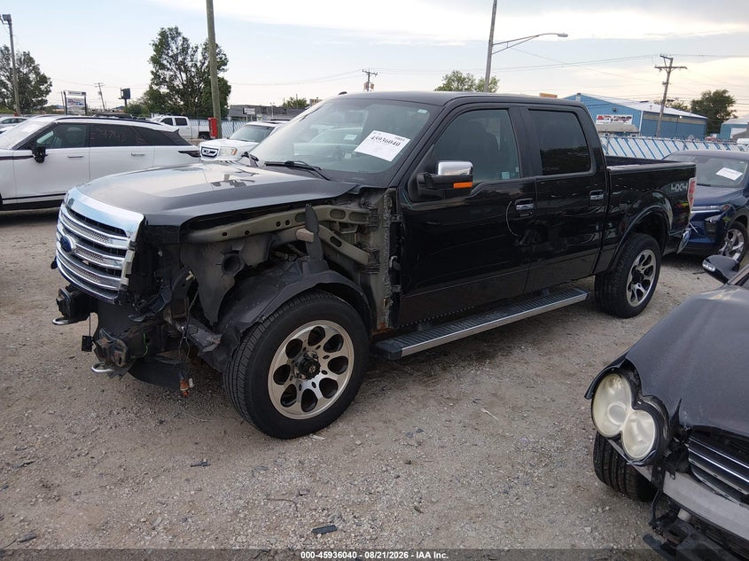 2014 Ford F-150, Front & Rear, IAAI, VIN 1FTFW1EF2EFB57898 — photo 2