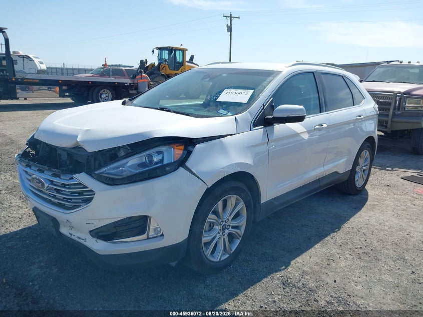 Vin: 2fmpk3k90kbc20127, lot: 46435213, ford edge titanium 20192