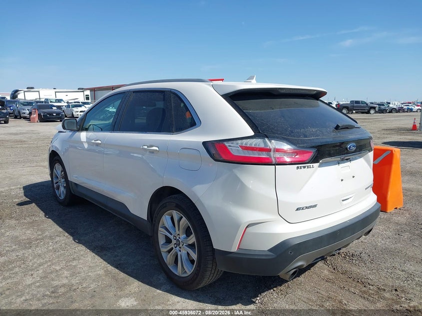 Vin: 2fmpk3k90kbc20127, lot: 46435213, ford edge titanium 20193