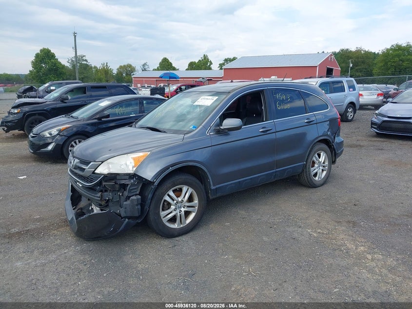 2010 Honda Cr-V Ex-L, Left & Right Side, IAAI, VIN JHLRE4H75AC013668 — photo 2
