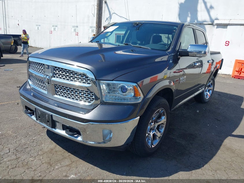 2018 RAM 1500, Левый зад, IAAI, VIN 1C6RR7NM7JS256893 — фото 2