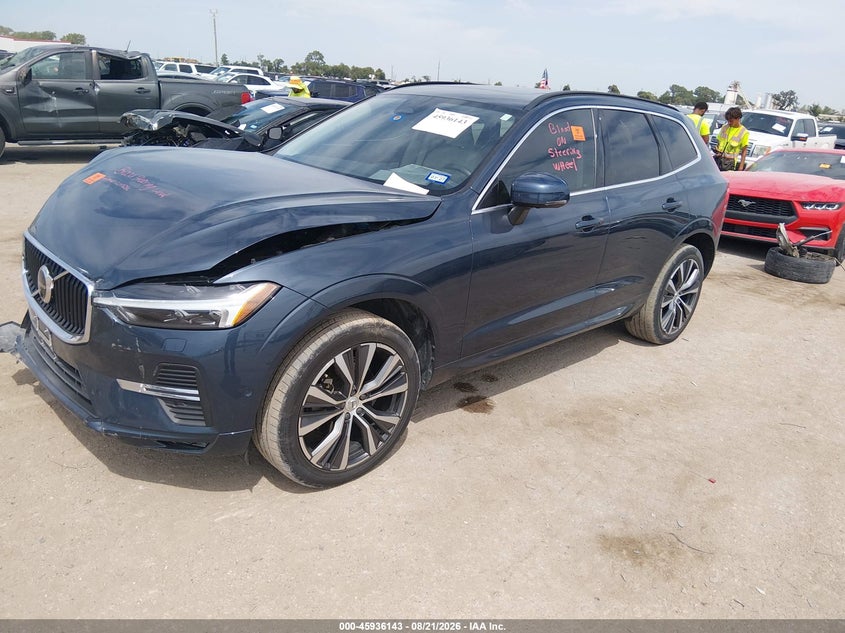 Vin: yv4l12rk4n1046665, lot: 46435284, volvo xc60 b5 momentum 20222