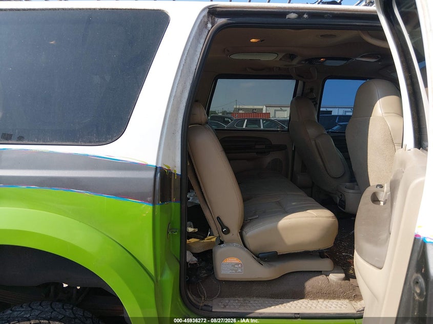 FORD EXCURSION 2000 VIN 1FMNU41S3YEA56039