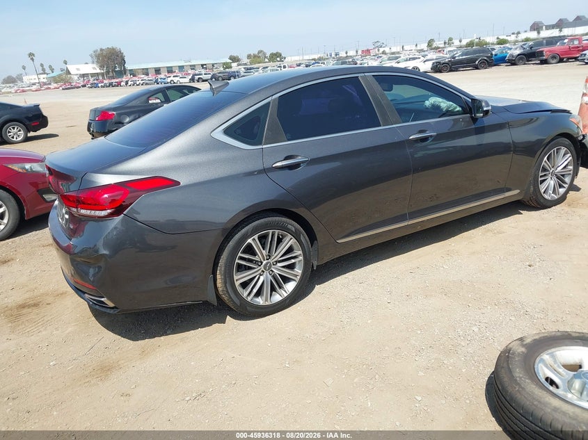Vin: kmhgn4je7ju225250, lot: 46435459, genesis g80 3.8 20184