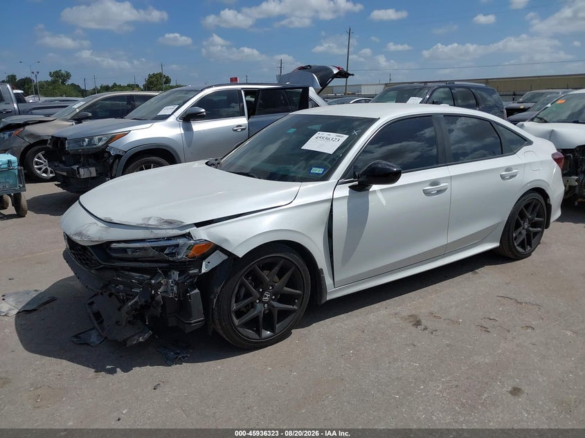 2025 Honda Civic, Front End, IAAI, VIN 2HGFE2F59S8521549 — photo 2