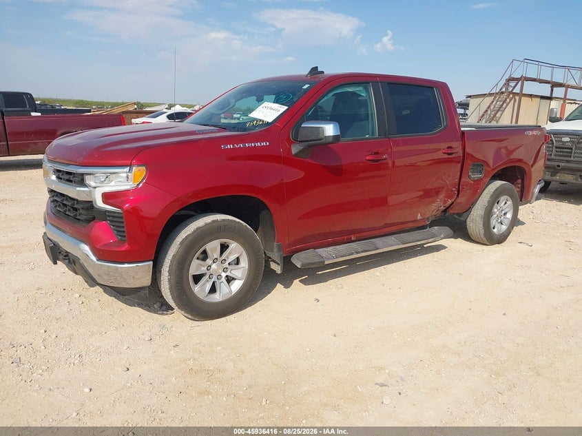 2023 Chevrolet Silverado 1500 4Wd Standard Bed Lt, Left Side, IAAI, VIN 1GCUDDE86PZ190758 — photo 2