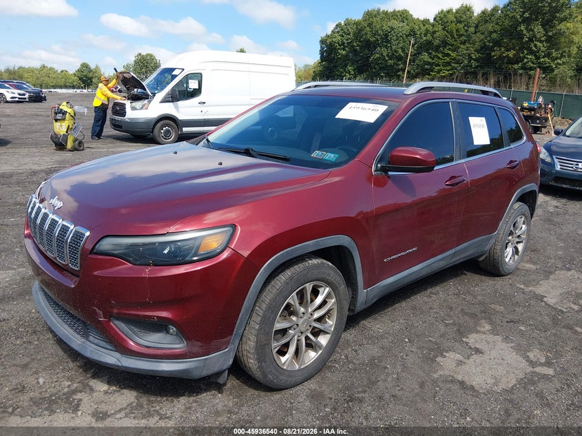 2019 Jeep Cherokee, Обычный износ, IAAI, VIN 1C4PJLLN8KD164323 — фото 2