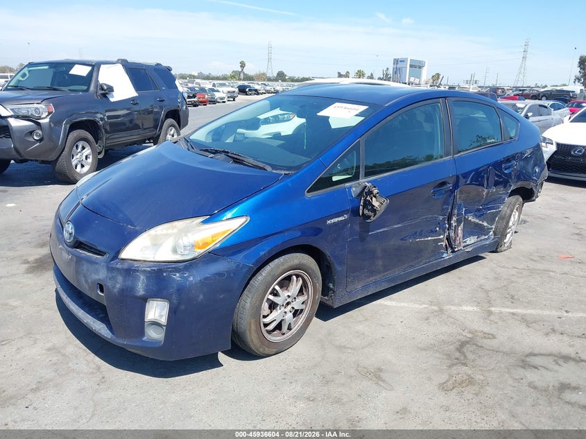 2011 Toyota Prius, Левый зад, IAAI, VIN JTDKN3DU3B1403833 — фото 2