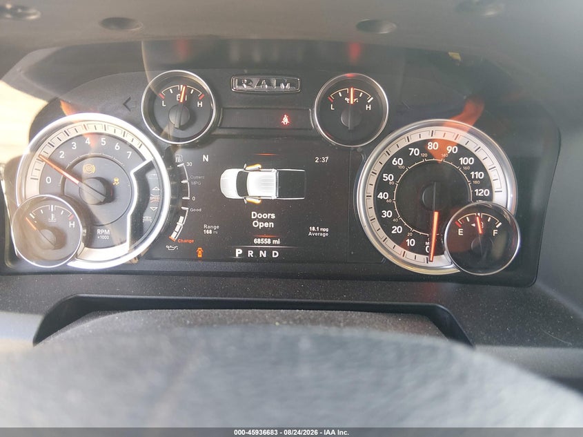 2018 RAM 1500 PICKUP 3.6L V-6 DOHC, VVT, 305HP
