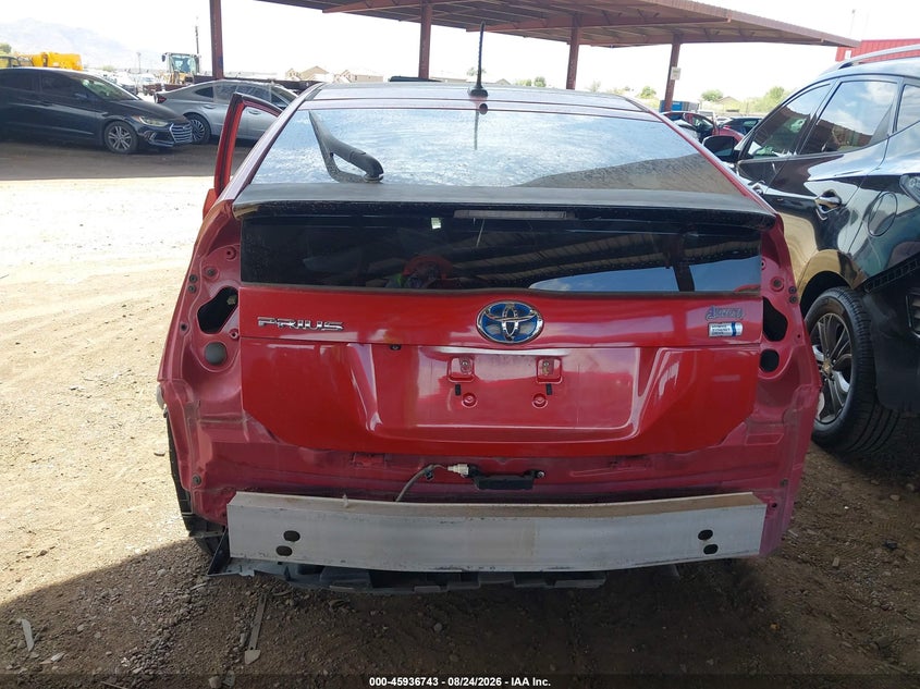 2015 TOYOTA PRIUS HATCHBACK 1.8L I-4 DOHC, VVT, 98HP