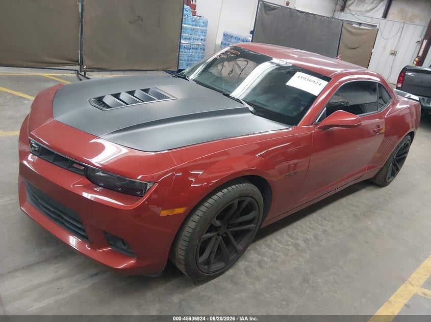 2014 Chevrolet Camaro, Левый бок, IAAI, VIN 2G1FT1EW3E9301694 — фото 2