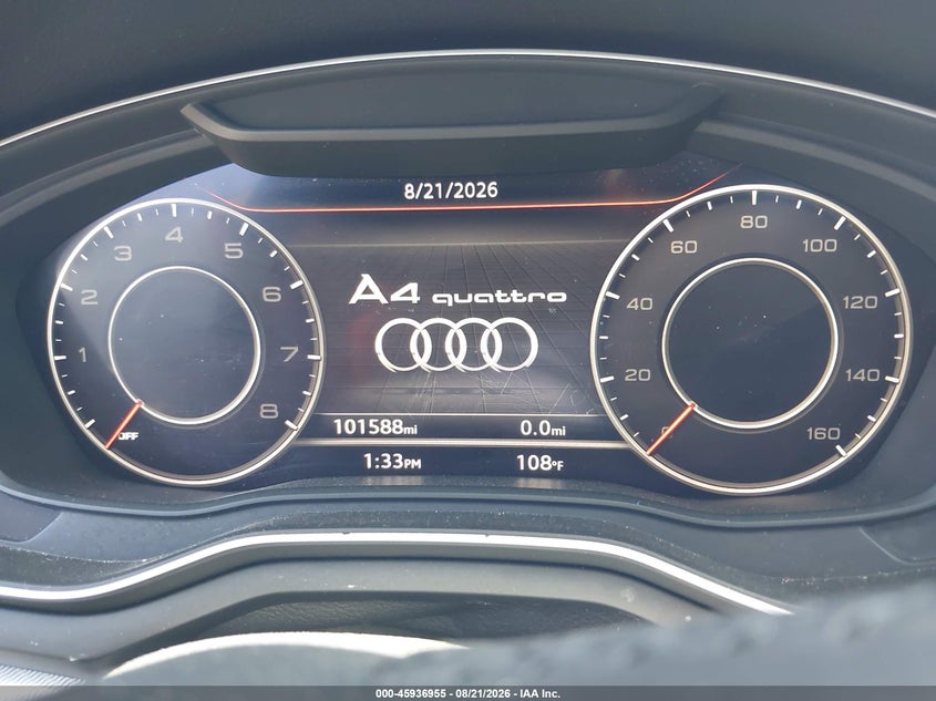 AUDI A4 2017 VIN WAUENAF46HN002242