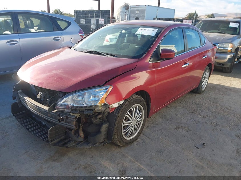 2015 Nissan Sentra, Front End, IAAI, VIN 3N1AB7AP5FL669138 — photo 2
