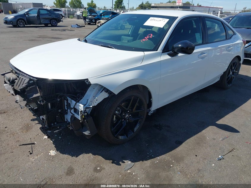 2026 Honda Civic, Right Front, IAAI, VIN 2HGFE2F55TH569714 — photo 2