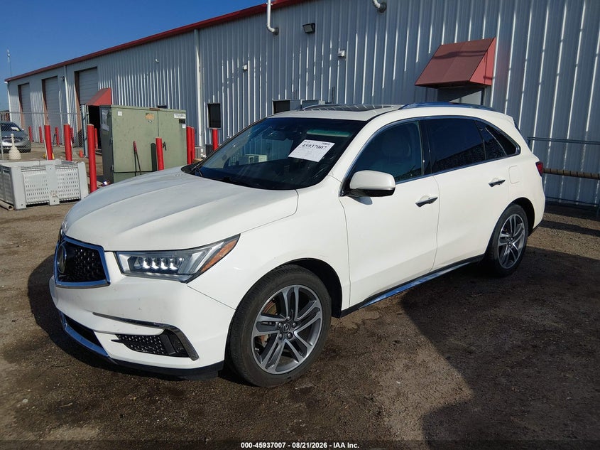 2017 Acura MDX, Hail, IAAI, VIN 5FRYD4H97HB039889 — photo 2