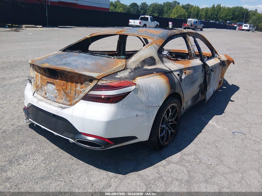 Vin: kmtg54se3ru137246, lot: 46436191, genesis g70 3.3t rwd sport advanced 20244