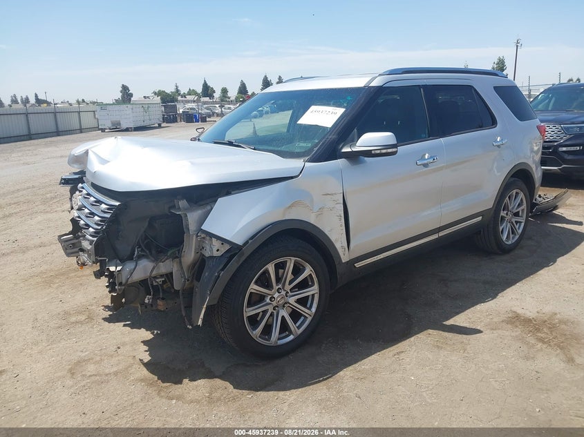 2016 Ford Explorer, Front End, IAAI, VIN 1FM5K7F89GGA72642 — photo 2