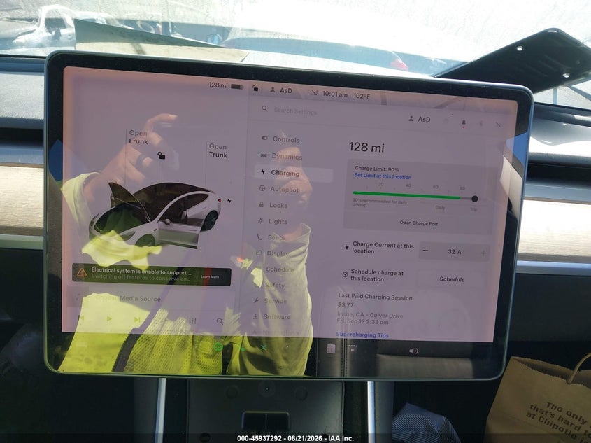 TESLA MODEL 3 2019 VIN 5YJ3E1EA8KF435617