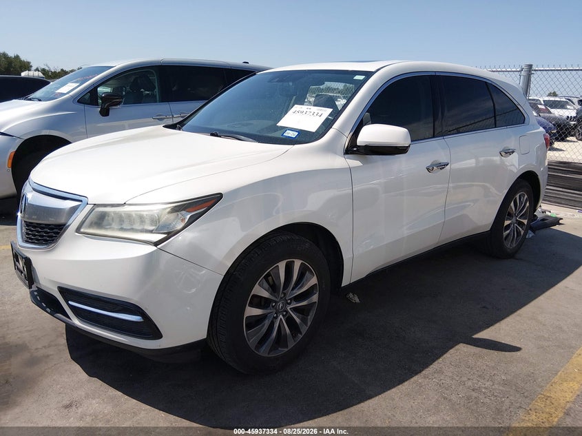 2015 Acura MDX, Правый бок, IAAI, VIN 5FRYD3H41FB012800 — фото 2