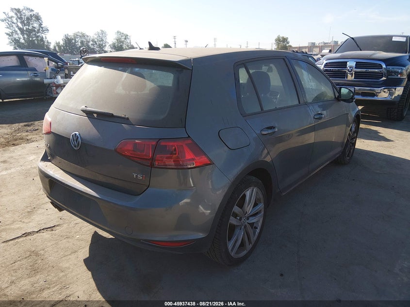 VOLKSWAGEN GOLF 2015 VIN 3VW217AU8FM083924