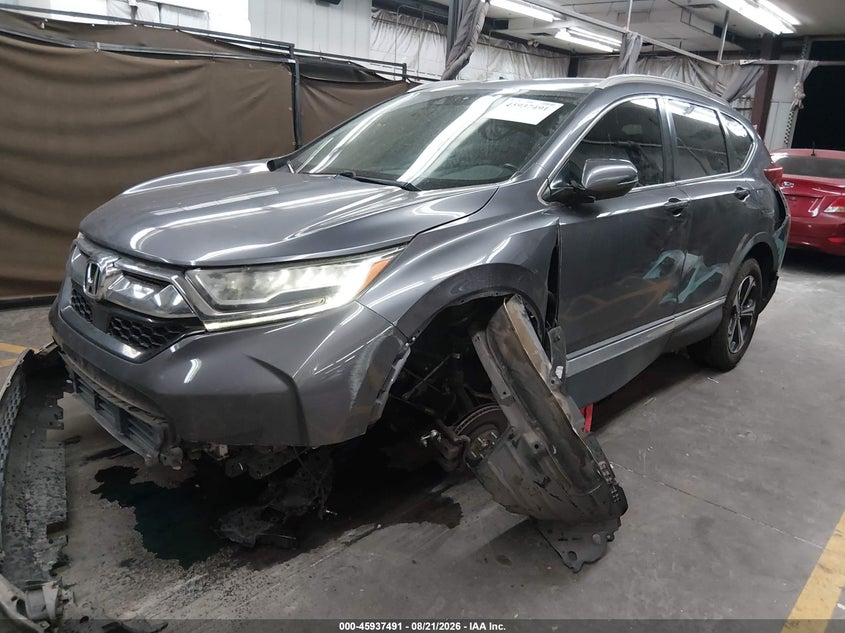 2017 Honda CR-V, Перёд и зад, IAAI, VIN 7FARW1H95HE034984 — фото 2