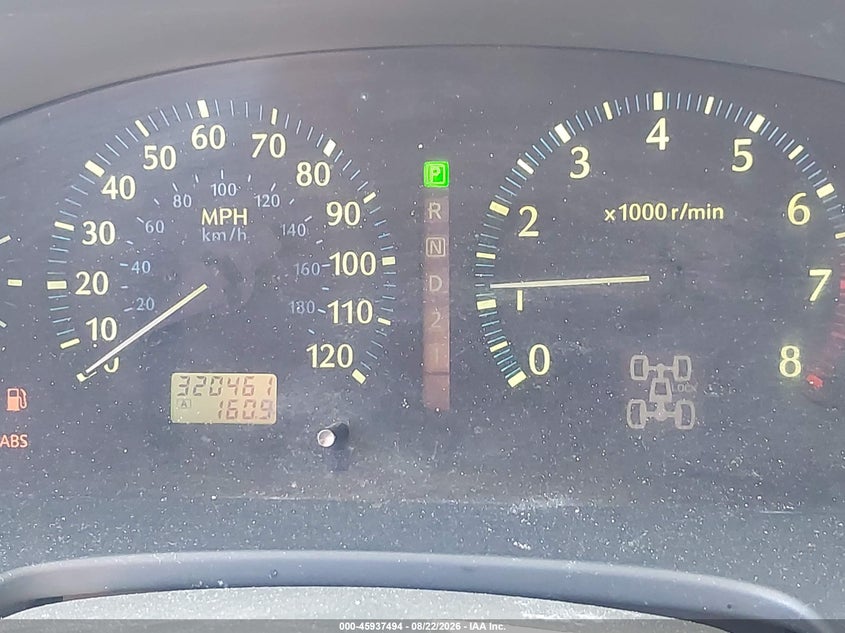 INFINITI QX4 2001 VIN JNRDR09Y61W213582