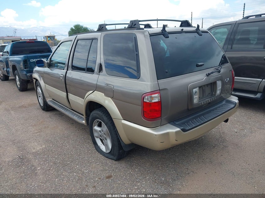 INFINITI QX4 2001 VIN JNRDR09Y61W213582