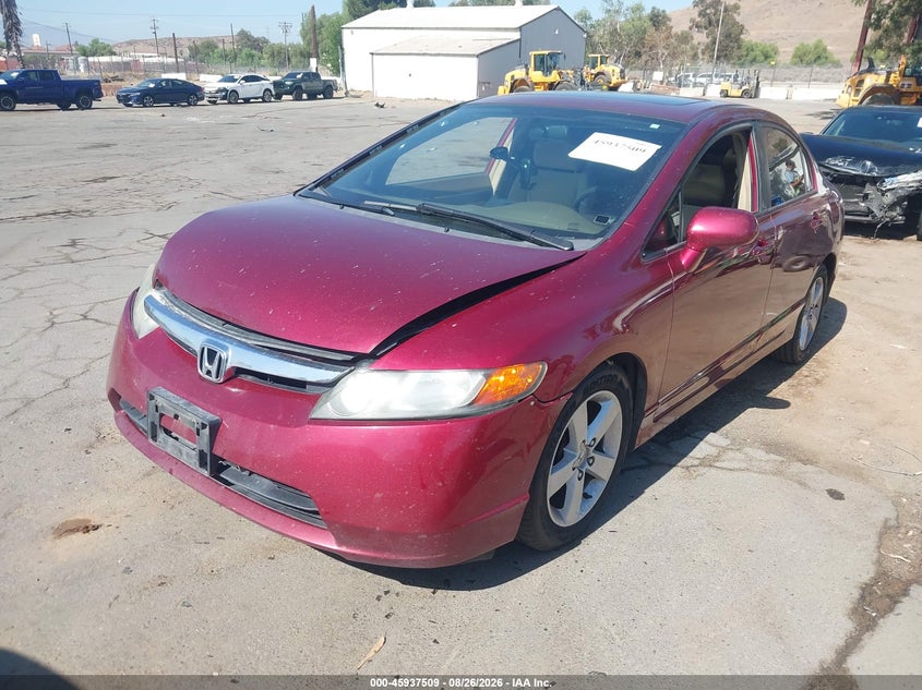 2007 Honda Civic, Front End, IAAI, VIN 1HGFA16877L016572 — photo 2
