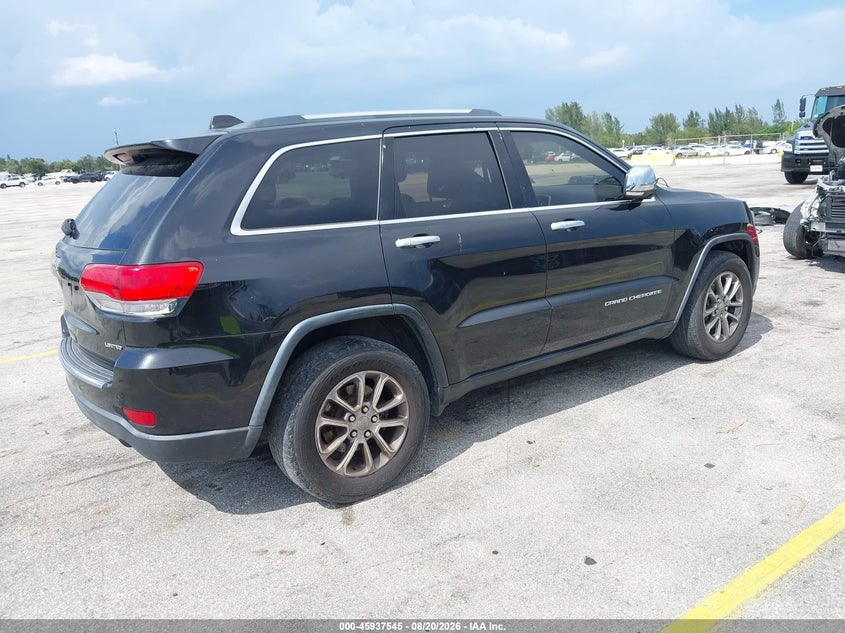 Vin: 1c4rjfbgxgc367417, lot: 46436686, jeep grand cherokee limited 20164