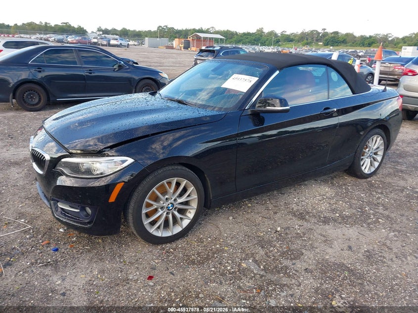 2016 BMW 2er, Затопление, IAAI, VIN WBA1K9C56GV710895 — фото 2