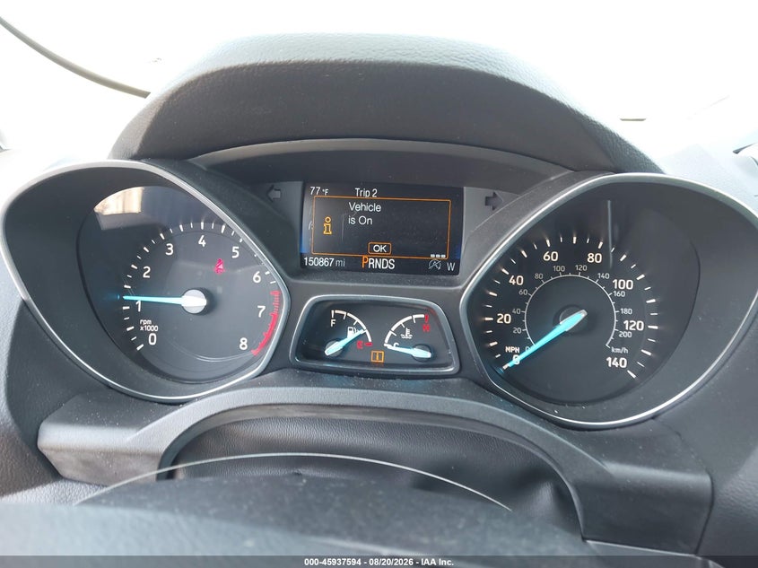 2018 FORD ESCAPE SPORT UTILITY VEHICLE 1.5L I-4 DI, DOHC, VVT, TURBO, 179HP