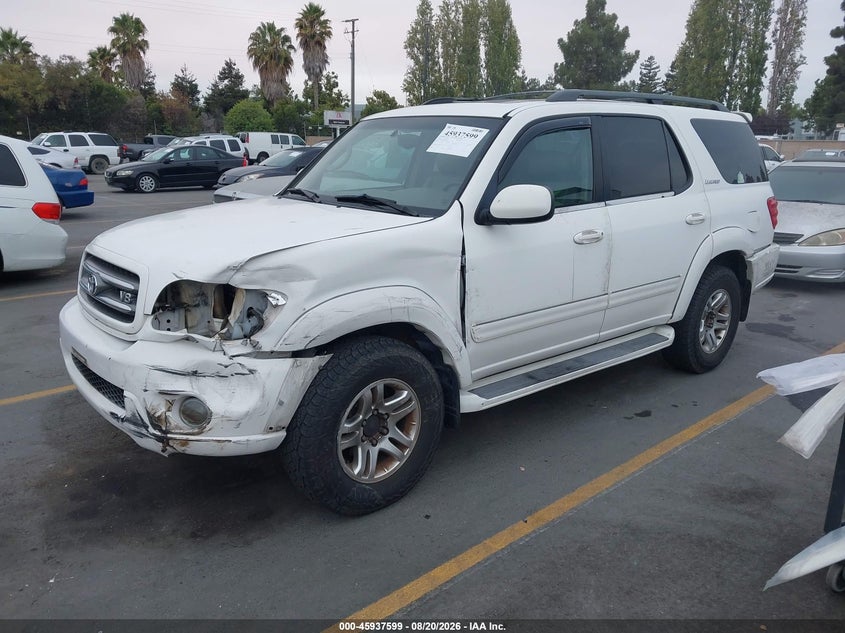 2004 TOYOTA SEQUOIA SPORT UTILITY VEHICLE 4.7L V-8 DOHC, 240HP