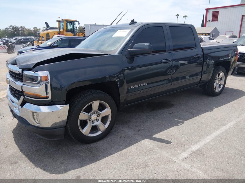 2018 Chevrolet Silverado, Удар спереду, IAAI, VIN 3GCPCREC1JG411126 — фото 2