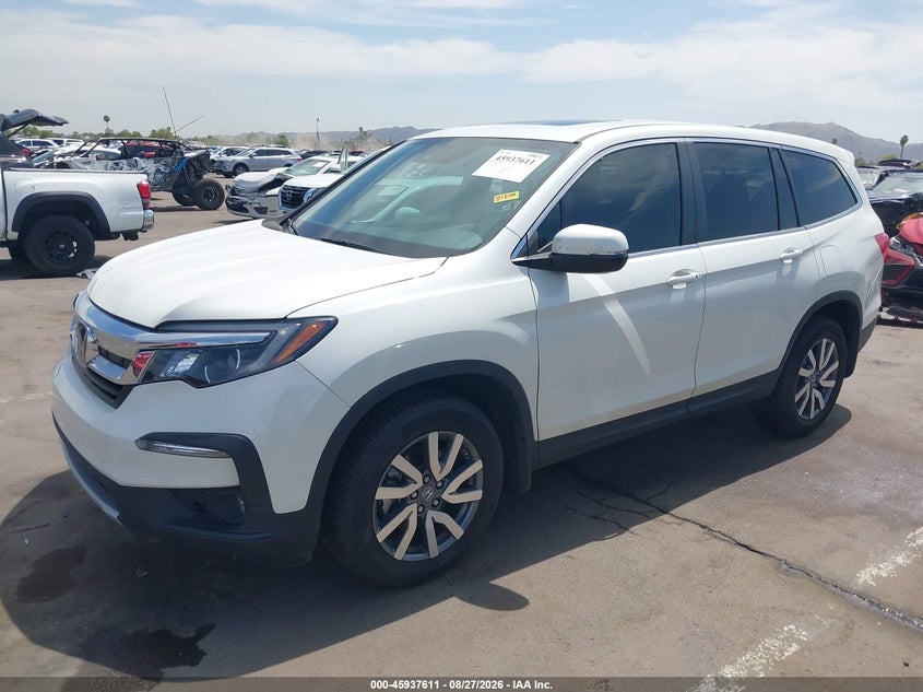 2019 Honda Pilot, Правый зад, IAAI, VIN 5FNYF6H56KB048823 — фото 2