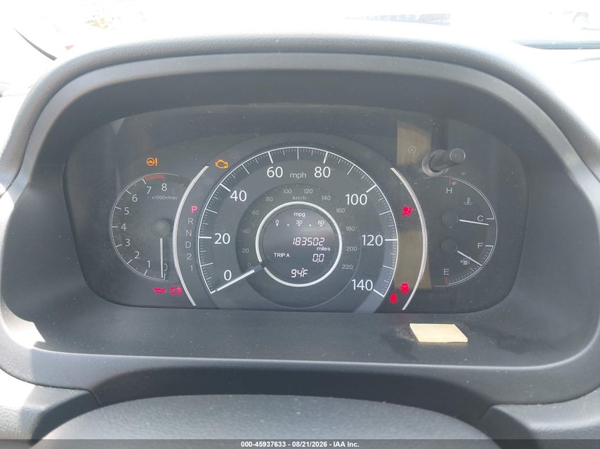 HONDA CR-V 2013 VIN 5J6RM4H39DL077983