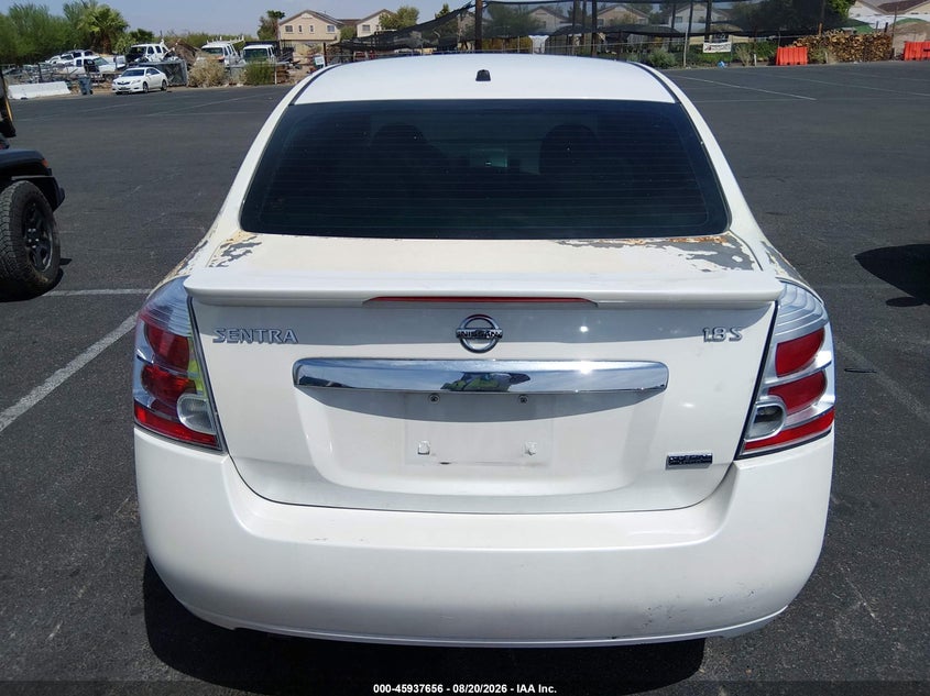 2012 NISSAN SENTRA SEDAN 2.0L I-4 DOHC, VVT, 140HP