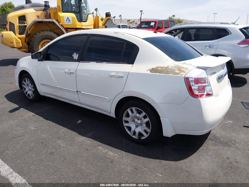 2012 NISSAN SENTRA SEDAN 2.0L I-4 DOHC, VVT, 140HP