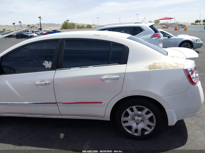 2012 NISSAN SENTRA SEDAN 2.0L I-4 DOHC, VVT, 140HP